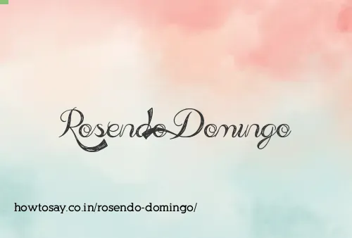 Rosendo Domingo