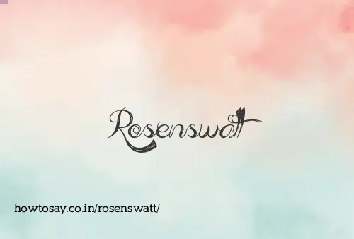 Rosenswatt