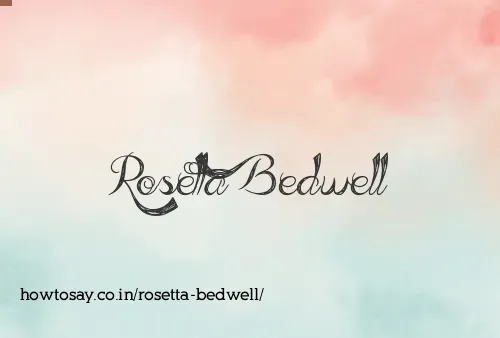 Rosetta Bedwell