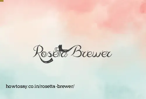 Rosetta Brewer