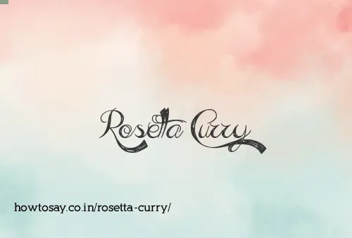 Rosetta Curry