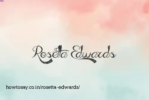 Rosetta Edwards