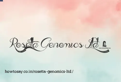 Rosetta Genomics Ltd.