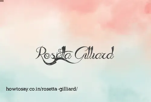 Rosetta Gilliard