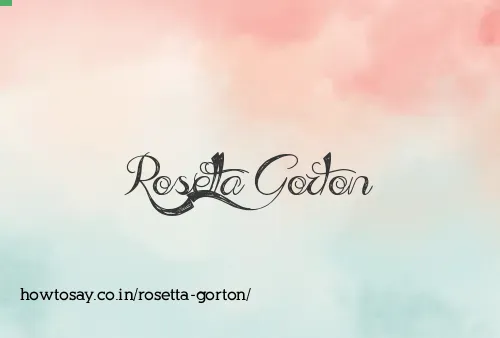 Rosetta Gorton
