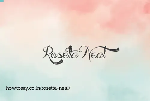Rosetta Neal