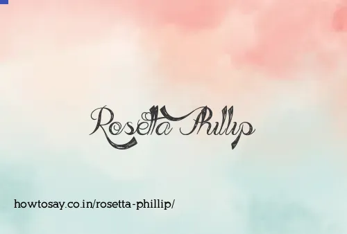 Rosetta Phillip