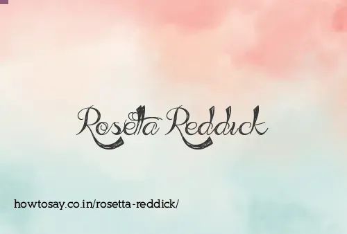 Rosetta Reddick