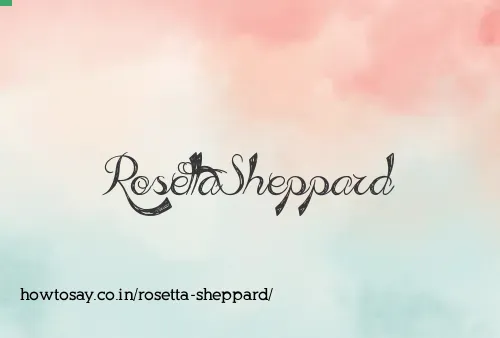 Rosetta Sheppard