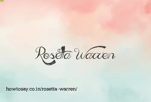 Rosetta Warren