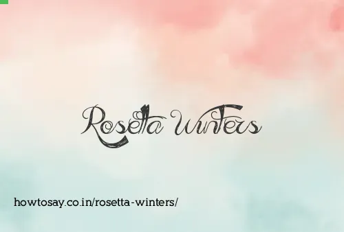 Rosetta Winters