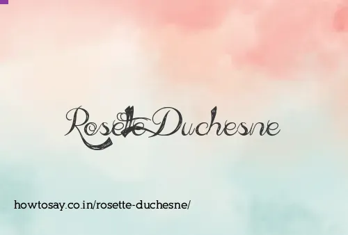 Rosette Duchesne