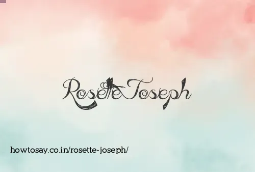 Rosette Joseph