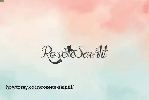 Rosette Saintil