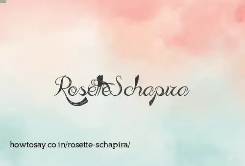 Rosette Schapira