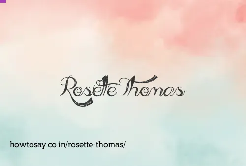 Rosette Thomas