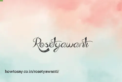 Rosetyawanti