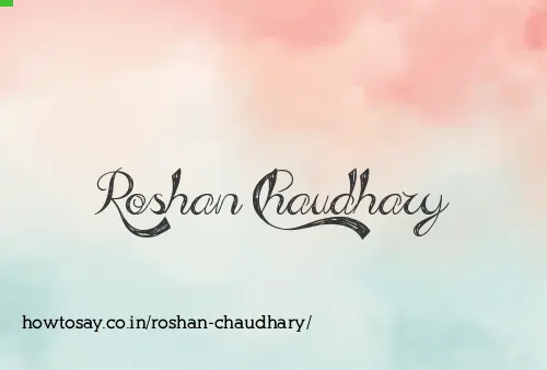 Roshan Chaudhary