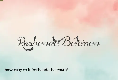 Roshanda Bateman