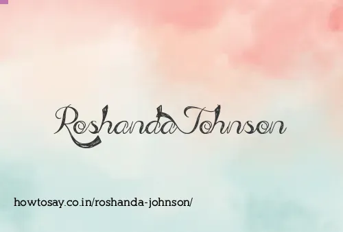 Roshanda Johnson