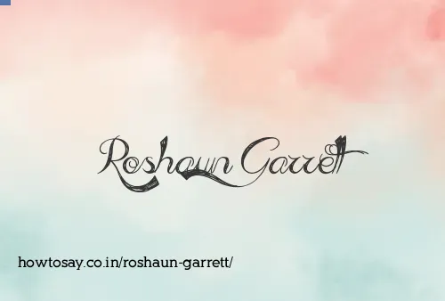 Roshaun Garrett