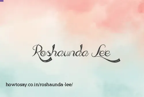 Roshaunda Lee
