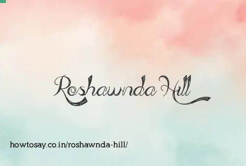 Roshawnda Hill