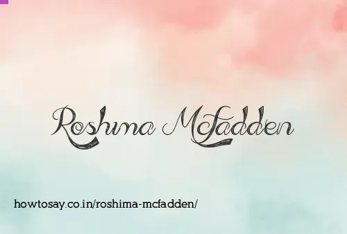Roshima Mcfadden