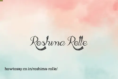 Roshima Rolle