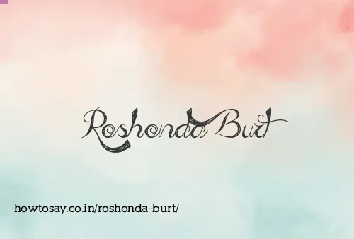 Roshonda Burt