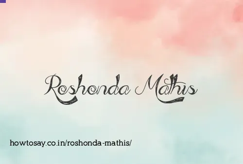 Roshonda Mathis