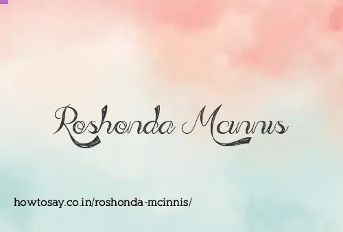 Roshonda Mcinnis