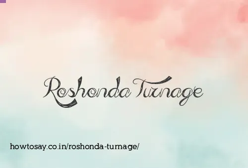 Roshonda Turnage