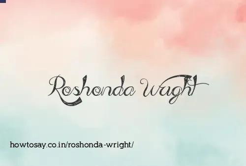 Roshonda Wright