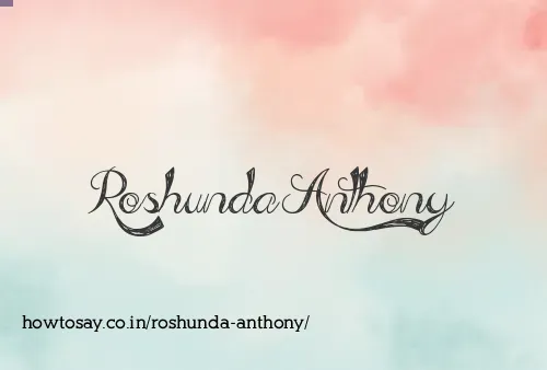 Roshunda Anthony