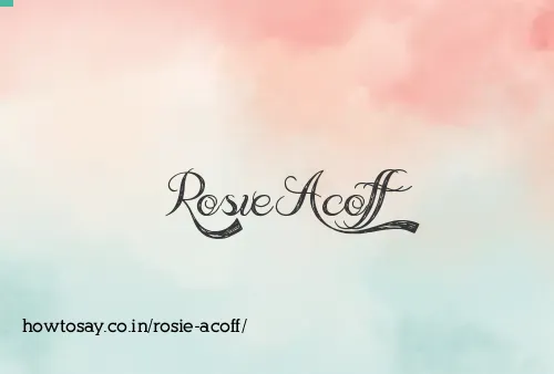 Rosie Acoff