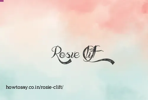 Rosie Clift