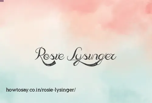 Rosie Lysinger