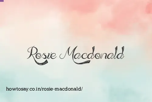 Rosie Macdonald