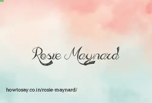 Rosie Maynard