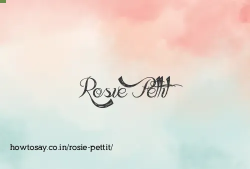 Rosie Pettit