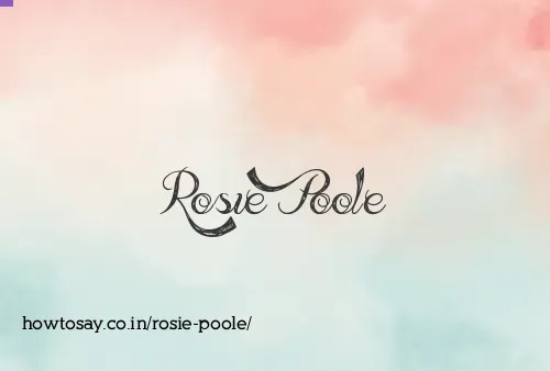 Rosie Poole