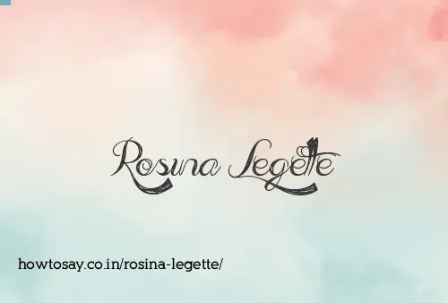 Rosina Legette