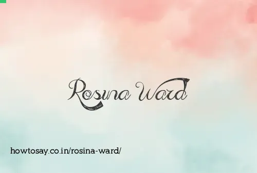 Rosina Ward