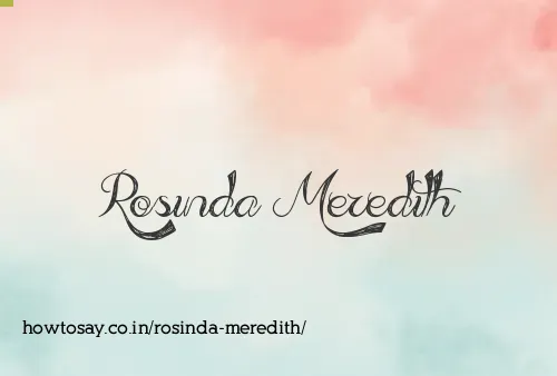 Rosinda Meredith