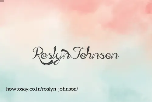 Roslyn Johnson
