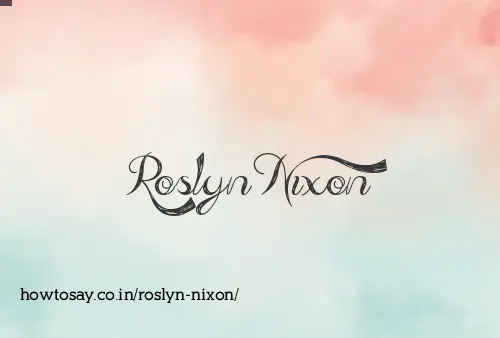 Roslyn Nixon