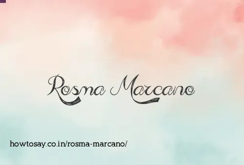 Rosma Marcano