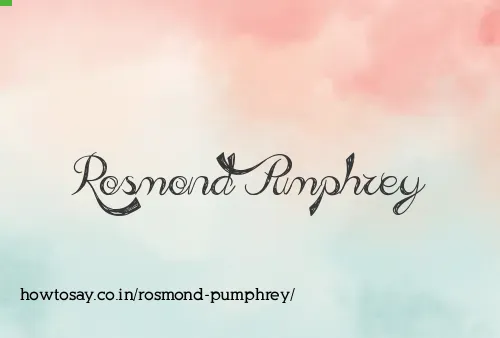 Rosmond Pumphrey