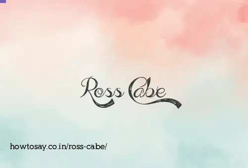 Ross Cabe